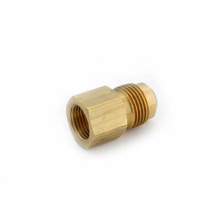 ANDERSON METALS 1/2 in. Female Flare in. X 3/8 in. D Male Flare Brass Reducing Adapter 54061-0806AH
